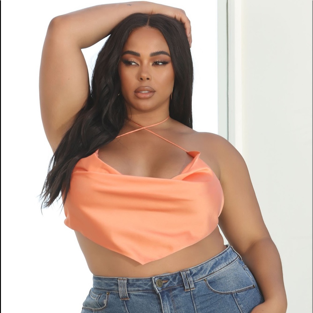 Satin backless top- NEW without tags